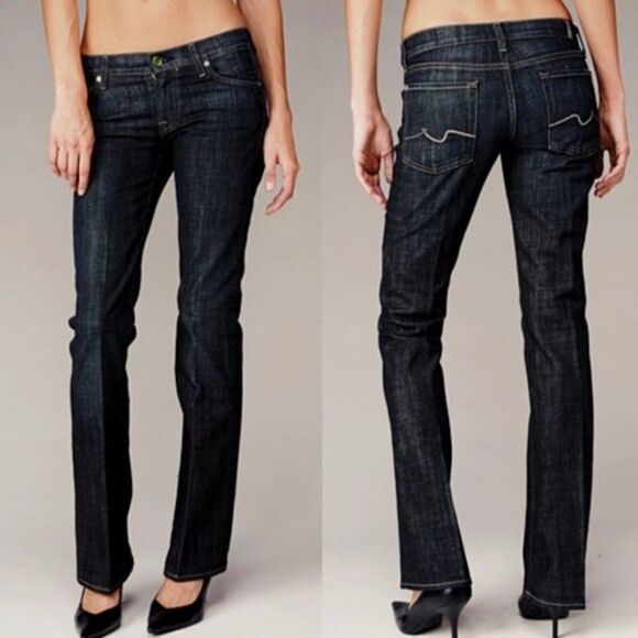 7 For All Mankind Organic Cotton Bootcut Jeans - Picture 1 of 8